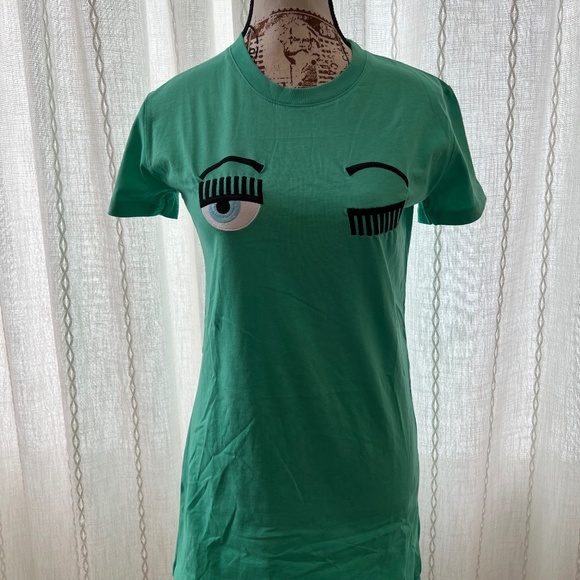 Chiara Ferragni long green tee - Picture 1 of 8